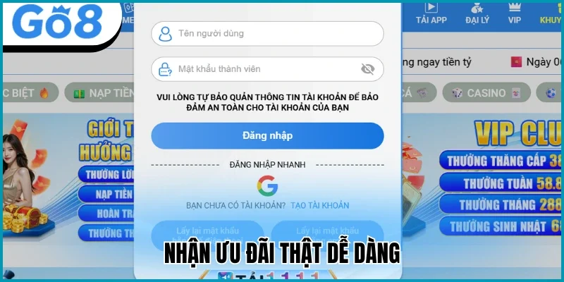 Nhận ưu đãi thật dễ dàng